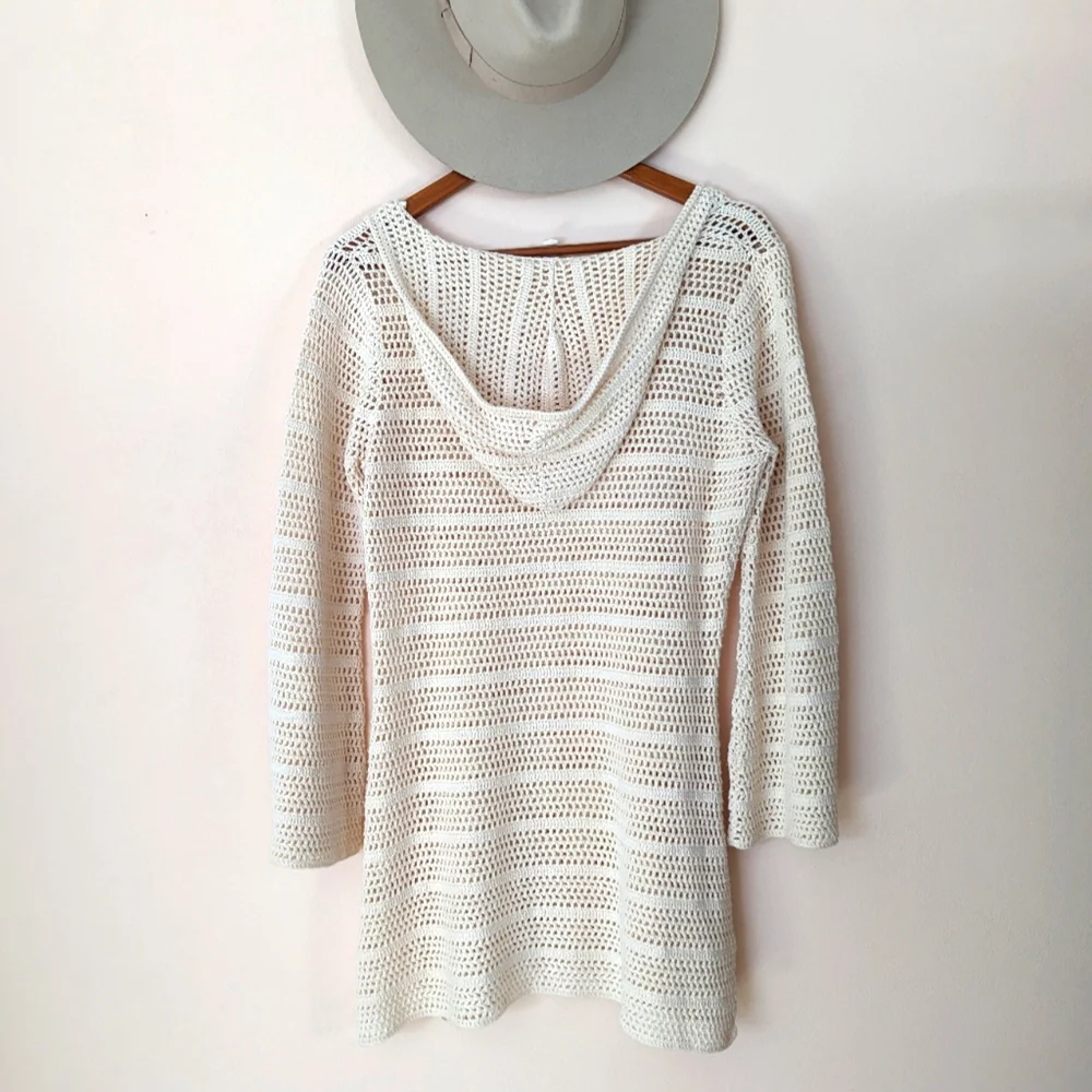 Spell Odette crochet beach coverup M - Picture 5 of 9